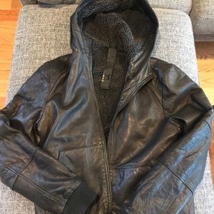 Joe’s Jeans Leather Hoody